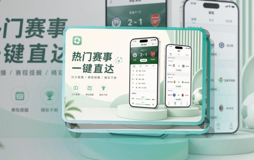 爱游戏 斜切下载区 · 手机赛事中心 · 重要比赛不容易错过界面展示